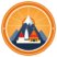 Shri Kainchi Dham website logo - illustration of the Ashram Mandir and mountains